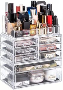 clear makeup organizer - 19 seriously amazing bathroom organizing solutions