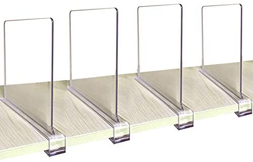 clear shelf dividers - best closet organizers you absolutely need to have