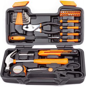 orange and black toolkit - genius practical apartment essentials you didn't know you needed