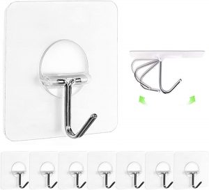 clear wall hooks - genius practical apartment essentials you didn't know you needed