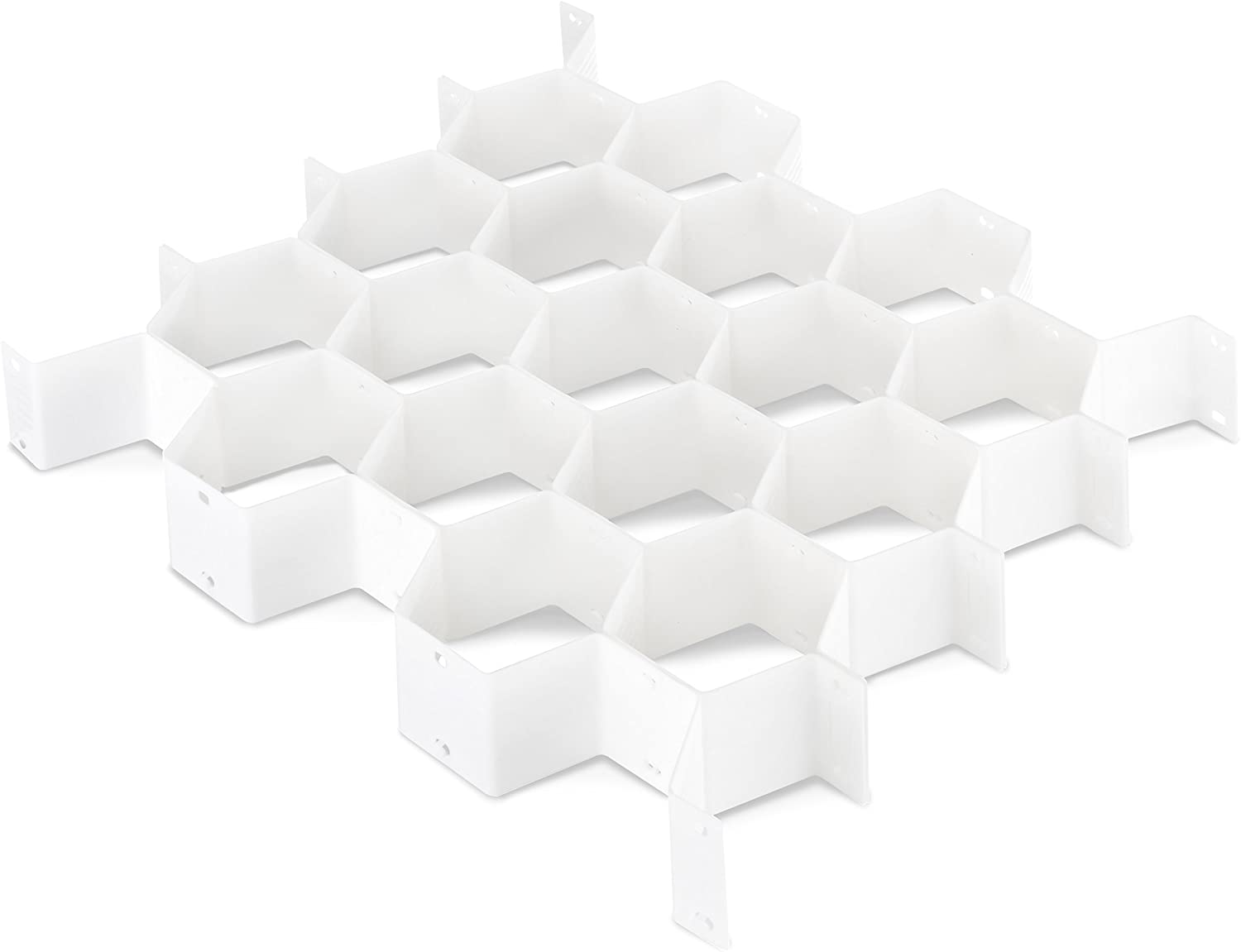 white honeycomb drawer organizer - best closet organizers you absolutely need to have