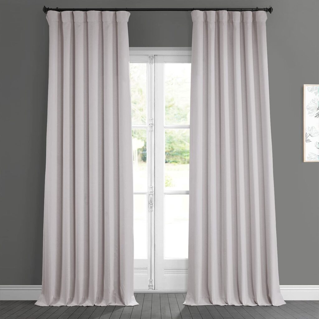 white linen curtains - 20 decor ideas to make your apartment look expensive