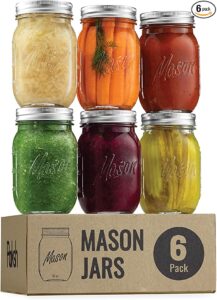 mason jars - 10 insanely easy ways to organize your fridge