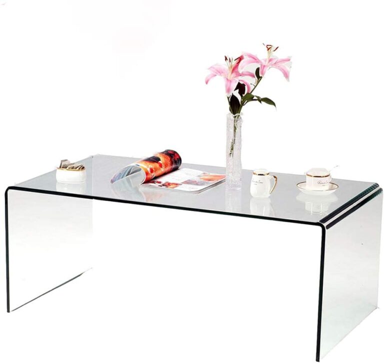 clear glass coffee table - the ultimate best first apartment checklist