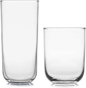 clear drinking glasses - the ultimate best first apartment checklist