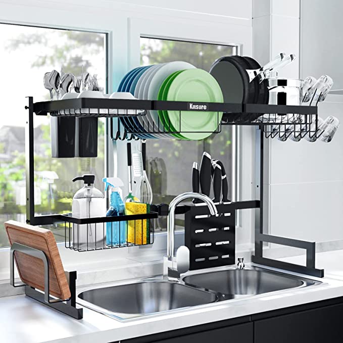 over sink drying rack - 20 genius products for the most organized kitchen