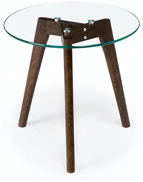 tempered glass side table - first apartment essentials