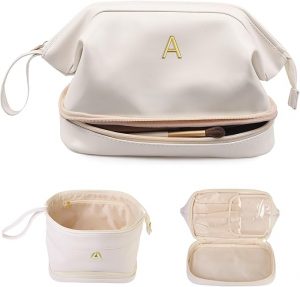 monogram makeup bag- stocking stuffers for her