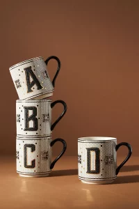 stoneware mug monogram edition anthropologie top rated gifts