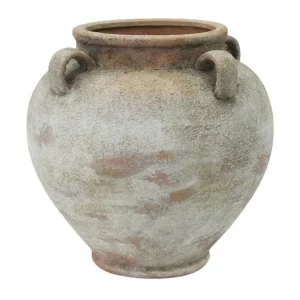 At Home Natural Textured Ceramic Vase. Neutral, sculptural vase with high-end texture. A key piece of affordable home decor that looks expensive.